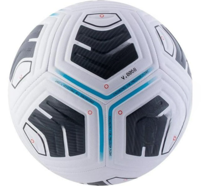 Academy Pro Team Soccer Ball-White/Black/Shock Blue-Size 4